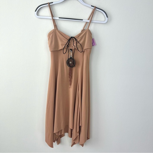 NWT La Belle Vintage Deadstock Tribal Native American Asymmetrical Hem Dress - Picture 1 of 7